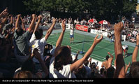 Footbag Audience - showing their appreciation